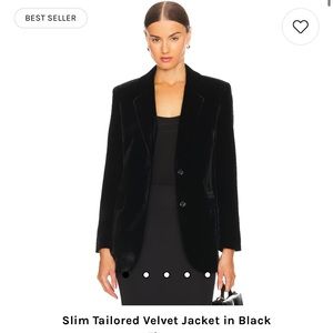 Women’s velvet black theory blazer